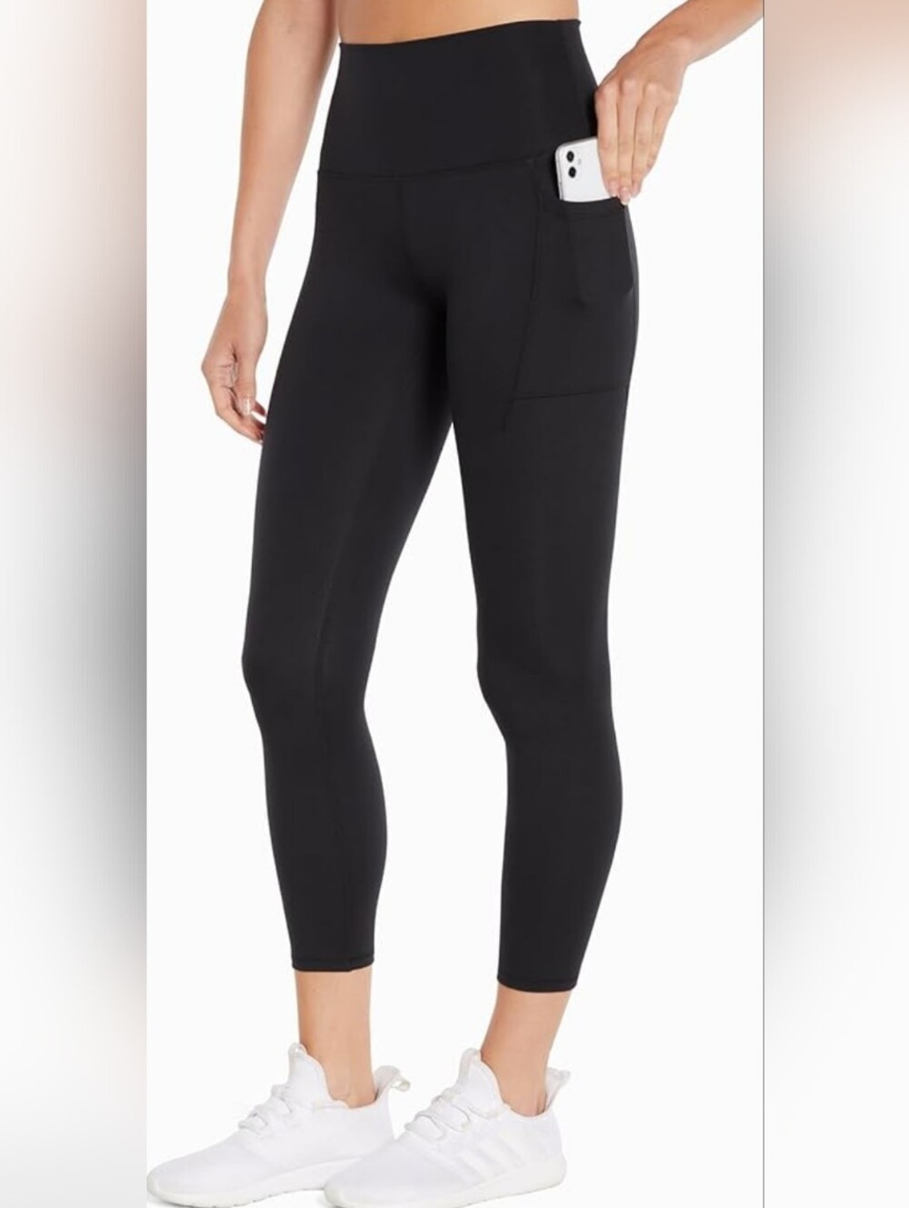 Zobha Easy Astra High Rose Pocket Leggings Black Size Small